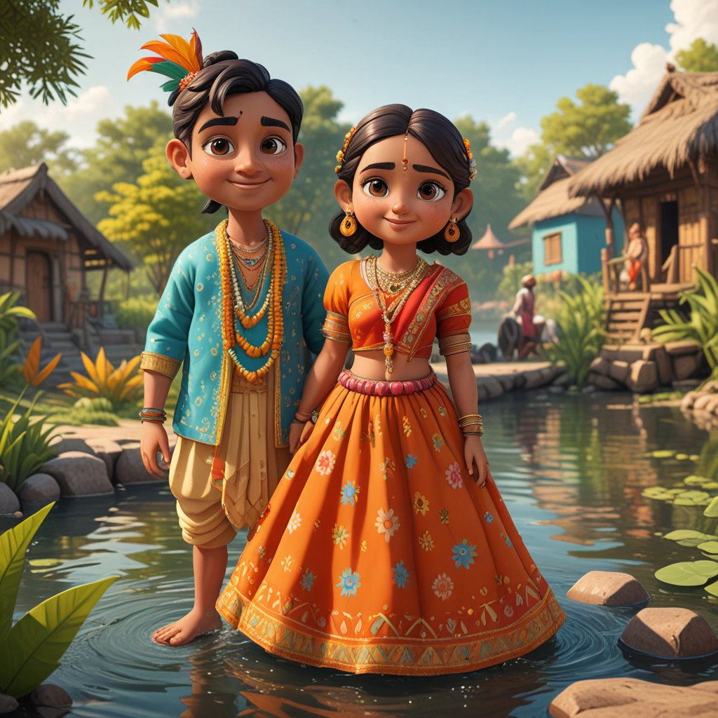 3D cartoon character art